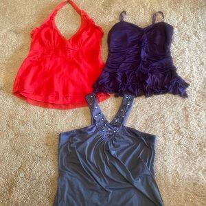 Lot of 3 Torrid Summer Tops Fits like a Size 1